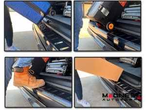 Volkswagen ID. Buzz Rear Bumper Sill Cover - Carbon Fiber Look Volkswagen ID. Buzz Rear Bumper Sill Cover - Carbon Fiber Look
